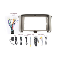 Ai Jia Mobil Radio Android DVD Dash Board Kawat Harness Kabel Canbus Bingkai untuk 2003-2008 TOYOTA LAND CRUISER 100 MANUAL AC 9 Inci