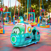 Machine de jeu interactive pour enfants Swing Kids CE en fibre de verre avec accepteur de pièces/billets pour aire de jeux familiale intérieure, garantie 1 an, version anglaise