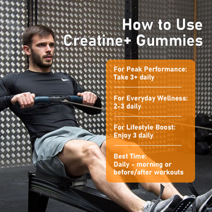 Lower MOQ Sugar Free <b>Creatine</b> Gummies 90 Count Reduce Fatigue Support Cognitive Function <b>Creatine</b> <b>Monohydrate</b> Supplement - Product Image 5