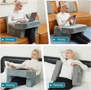 Adult Soft Reading Pillow Memory Foam Lap Desk Pillow With Removable And Washable Cover