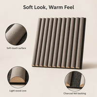 Panneaux acoustiques décoratifs pour murs intérieurs - Design moderne, respectueux de l'environnement, MDF PET NRC 0.8, imperméables, ignifuges, pour hôtels et appartements