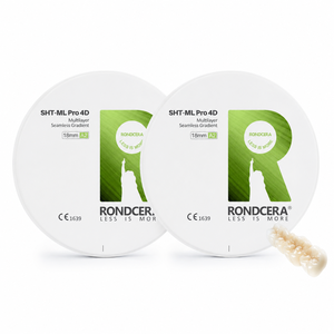 Rondcera SHT-ML Pro 4D, Bloque de Zirconia Dental con Gradiente de Color Natural y Transparencia Intensa para Laboratorios, OEM/ODM Disponible - Product Image 2