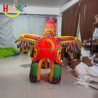 Costume de créatures mythiques gonflables personnalisées Costume gonflable de chien d'ailes de bête de dieu Costume gonflable de marche