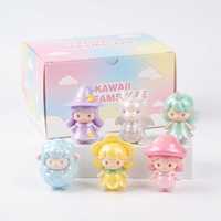 Coffret Mystère Fantaisie 6 Pièces : Figurines Miniatures Originales de Créateur – Licorne, Fée, Sorcière, Dragon – Boîte Cadeau