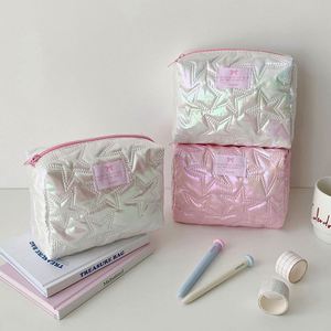Petite trousse de maquillage florale mignonne et légère, idéale pour les voyages, avec fermeture éclair matelassée, sac à langer pour femmes et filles - Product Image 1