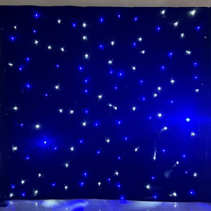 SMOOTH <b>Led</b> Star <b>Curtain</b> Wedding RGB <b>Led</b> <b>Light</b> Backdrop <b>LED</b> Star Cloth Starry Sky <b>Curtain</b> For Party Event Ceiling Backdrop Decor - Product Image 1