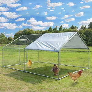 Taşınabilir açık yürüyüş galvanizli çelik tavuk kümesleri 3m * 3m tavuk kümesi büyük çalışma - Product Image 1