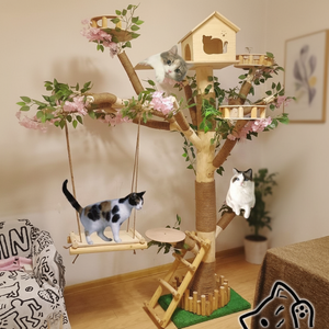 Materiale in legno massello <span class=keywords><strong>gatto</strong></span> Crawler nido Sisal per il <span class=keywords><strong>gatto</strong></span> arrampicata imballato in cartone - Product Image 1