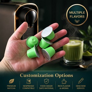 High Quality Matcha <b>Green</b> Tea Capsules Ceremonial Grade Support Custom Packaging Private Label And Bulk Price Supply - Product Image 1
