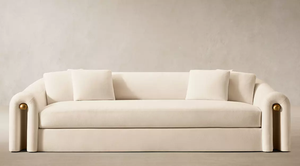 Canapé en tissu de lin blanc de luxe personnalisé Rhoohill, canapé rétro pour salon de villa, mobilier moderne pour salon, ensemble de canapés - Product Image 4