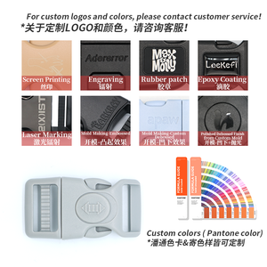 Robustes Taktisches Hundehalsband mit Griff und Kunststoffschnalle Farbenfrohe Schnellverschluss-Haustierschnalle Gebogene Schnalle für Hundehalsband - Product Image 4