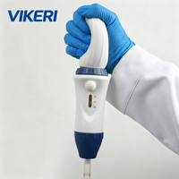 Pompe à pipette manuelle de laboratoire professionnelle, série Levo, dispositif de pipettage mécanique, adaptateur en silicone, personnalisable OEM, 0,1-100 ml
