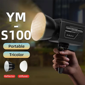 Lumière de remplissage COB 60W avec trépied, gradation progressive 3200-6500K, <span class=keywords><strong>3</strong></span> températures de couleur réglables, lumière photographique rechargeable - Product Image 1