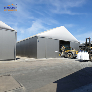 Tente de stockage et d'exposition personnalisée 30x50m avec structure en aluminium préfabriquée, toit en PVC étanche et panneaux sandwich ignifuges - Product Image 5