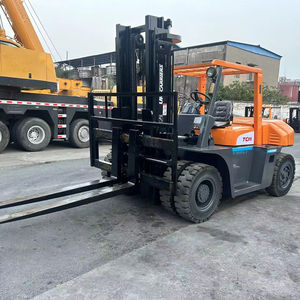 Chariot élévateur diesel d'occasion TCM FD70 d'origine japonaise, capacité 7 tonnes (5t/7t), mât à trois étages, excellent état, à vendre - Product Image 1