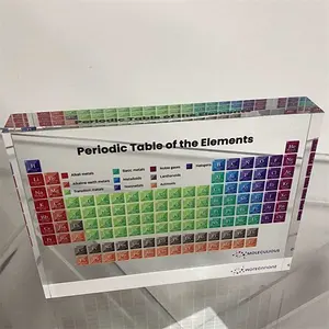 Образовательный подарок дисплей головоломки плакат куб внутри химии прозрачная акриловая Периодическая таблица
