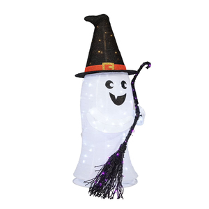 Decorazione Halloween Pop-Up 3D Luminosa con Fantasma e <span class=keywords><strong>Scopa</strong></span> da <span class=keywords><strong>Strega</strong></span>, Ornamento da Esterno Pieghevole a Prezzo di Fabbrica Nicro - Product Image 3
