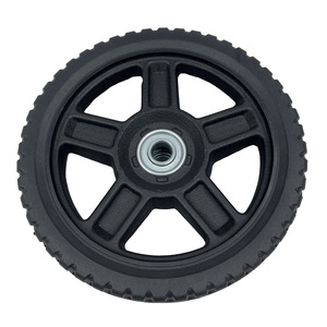 Neumático sólido de PVC de 7 pulgadas para cortacésped con llanta de PP, resistente al desgaste y a la corrosión, sin aire. - Product Image 4