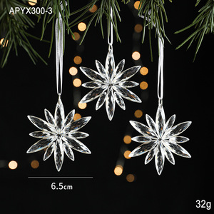 Décorations de Noël 2025 : Pendentifs en cristal, cerf, arbre de Noël, ornements suspendus pour fête du Nouvel An, cadeaux - Product Image 3