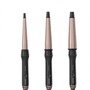 <span class=keywords><strong>Fer</strong></span> à boucler professionnel portable à revêtement céramique <span class=keywords><strong>conique</strong></span> 25mm/38mm, chauffage PTC, écran LED, pour hôtel - Product Image 1