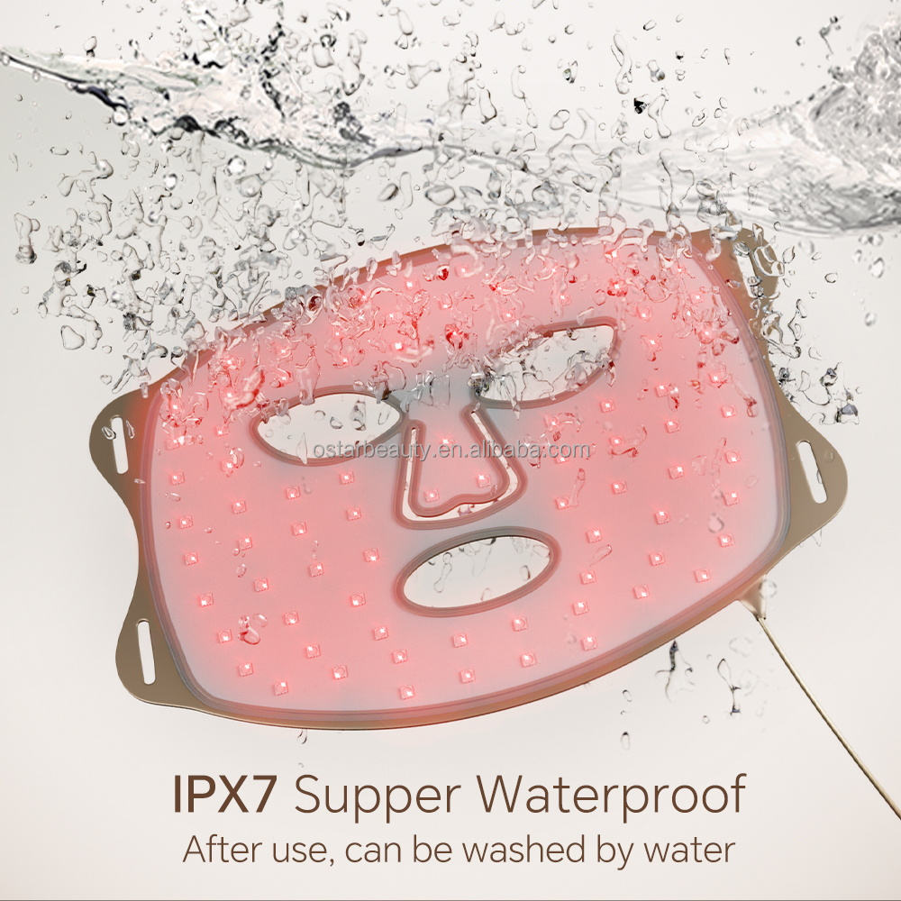 ORANGLES Dr. Bioled IPX7 Waterproof Silicone LED Face Mask | 7-Color Light Therapy with Infrared for Facial Whitening & Anti-Aging – orangles Kuwait - detailed closeup view - illustrating benefits - Image 3 of 6 | created for all | Shop Dr. Bioled IPX7 Waterproof Silicone LED Face Mask | 7-Color Light Therapy with Infrared for Facial Whitening & Anti-Aging – orangles Kuwait North Carolina | Free Shipping ORANGLES