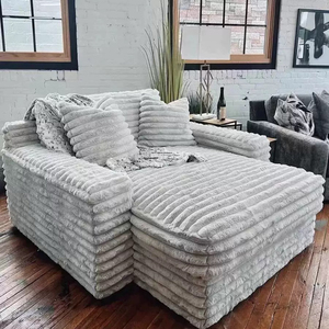 Light Luxury Wide Sitting Deep Removable Washable Thick Corduroy Fabric <strong>Sofa</strong> <strong>Bed</strong> for Living Room Bedroom for Villa Hotel - Product Image 3