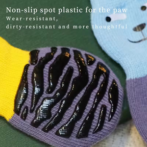 Chaussures pour chien antidérapantes en silicone imperméable, lot de 4, avec design long, confortables et à motif solide - Product Image 5