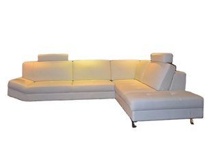 Trắng Sang Trọng Da Góc Sofa Hiện Đại Tại Ấn Độ Sofa Set Bằng Gỗ Trong Nhà Cắt Ghế Sofa Đồ Nội Thất - Product Image 3