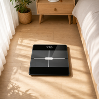Balance connectée intelligente Bluetooth haute précision avec affichage LED et connectivité application smartphone