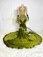 Ocstrade fait à la main strass gland corps étreinte robes de bal 2023 dos nu fronde or paillettes Banquet soirée robe de soirée