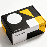 Caja Rígida de Dos Piezas con Patrón Geométrico Minimalista Moderno, Logotipo Personalizado en Relieve para Perfumes, Joyería, Estuche de Regalo de Alta Gama