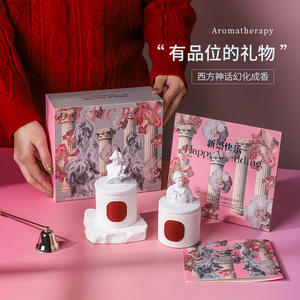 Bougies parfumées Offres Spéciales Ensembles Mythologie grecque Art Sculpture Design Bougie Pots Bougie parfumée pour cadeau de mariage - Product Image 5