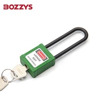 Cadenas de sécurité d'isolation industrielle personnalisés vert manille en nylon étanche équipement de verrouillage Loto avec clé principale pour porte