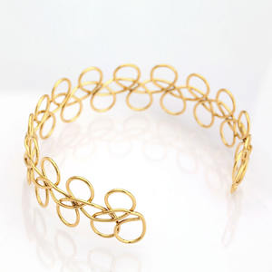 OEMゴシックチョーカーホローアウトメタルワイヤーウーブンネックレス女性用チョッカーラブアクセサリー声明ネックレス花嫁コリアー - Product Image 5