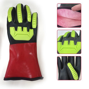 <span class=keywords><strong>Gants</strong></span> de travail en PVC <span class=keywords><strong>vinyle</strong></span> haute performance résistants à l'usure et aux chocs, imperméables à manches longues - Product Image 6
