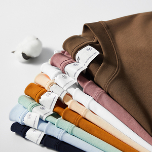 เสื้อยืดคอกลมแขนสั้นคุณภาพสูง 230 กรัม แบบกำหนดเองสำหรับคริสต์มาส เสื้อยืด<span class=keywords><strong>ผู้ชาย</strong></span>สีพื้นผ้าฝ้าย - Product Image 2