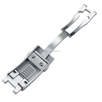 Boucle de montre 16mm 18mm à commande par bouton, fermoir d'extension pour plongeur, boucle de bracelet de montre réglable
