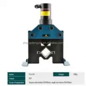 <b>Hydraulic</b> Square Tube Angle Iron Cutting Machine Cutting Die 50 Galvanized Iron Tube Electric Punching Angle Steel Cutting Die - Product Image 3