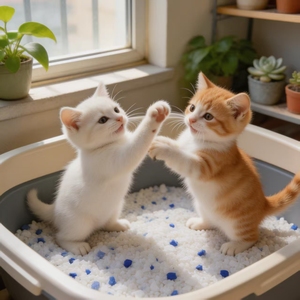 DongnaiPETS Litière pour chats biodégradable agglomérante, anti-odeur à la lavande, jetable dans les toilettes, au charbon actif, gel de silice, fibre de pois et amidon de maïs - Product Image 2