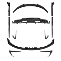 Turbo Style Carbon Look Aero Kit diffuseur arrière lèvre avant sans lumière pour Tesla modèle 3 2018-2023