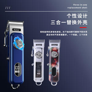 เครื่องตัดผมไฟฟ้า Komei รุ่น KM-1895 ดีไซน์ปรับได้ ตัวเครื่องอะลูมิเนียมอัลลอยด์ ความเร็ว 7000-9000 รอบต่อนาที เครื่องตัดผมระดับมืออาชีพ - Product Image 4