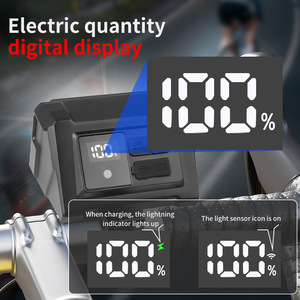 XTE – phare avant de vélo à 5 LED, faisceau haute intensité, rechargeable avec capteur de lumière, charge USB, étanche IPX4 - Product Image 4