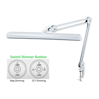 Lampe à LED réglable portable 30W 2500 Lumens pour bureau et salon de beauté Lampe de table pliante en ABS pour soins de la peau Cils Sourcils