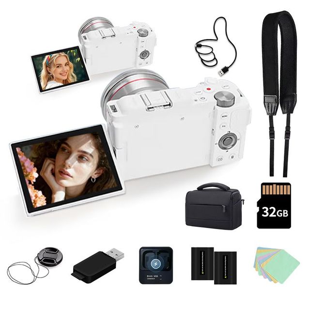 New M2 Entry-Level Mirrorless Camera CMOS 5K Touchscreen Reversible Hot Shoe Double Image Stabilization Photography Beginner