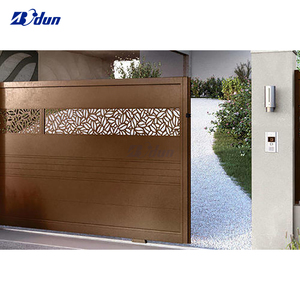 Modun-puertas correderas de aluminio para puerta principal, puertas automáticas de color abierto, modernas, de fábrica - Product Image 5