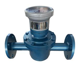 Medidor de Flujo de Engranajes Ovalados de Acero al Carbono/Acero Inoxidable de 3/4'' Personalizado OEM Jingjie, con Brida JIS, Grado Antiexplosión Ex Db IIC T6 Gb - Product Image 1