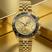 Montre pour homme Disonance 39 mm, mouvement à quartz Seiko VK63, fonction chronomètre, bracelet en acier inoxydable 20 mm, version ODM/OEM disponible