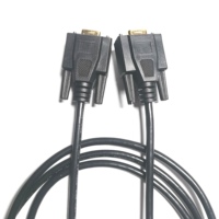 9-Pin RS232 COM kabel Data seri ekstensi Port 1m/1.5m/1.8m/2m/3m/5m Audio & Video DB9 koneksi silang langsung laki-laki dan perempuan