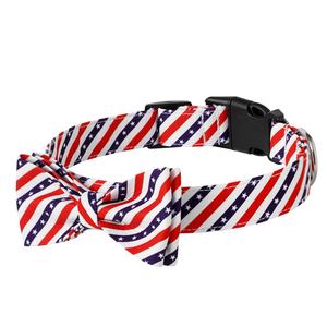 En stock Día DE LA Independencia <span class=keywords><strong>Collar</strong></span> de perro Correa Raya Estrella Bandera americana <span class=keywords><strong>Collar</strong></span> de Mascota - Product Image 4