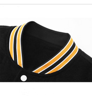 Veste de sport streetwear personnalisée pour homme, style varsity, automne, coupe oversize, épaisse, à motifs, style Letterman